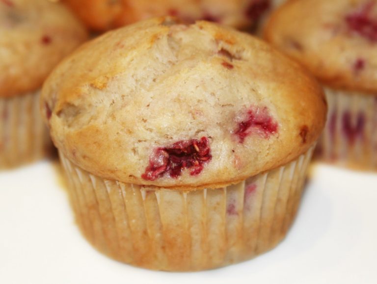 Muffins framboises chocolat blanc