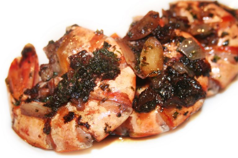 Gambas flambees de nadine