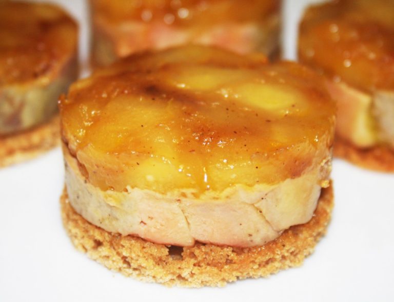 Mini tatins de foie gras