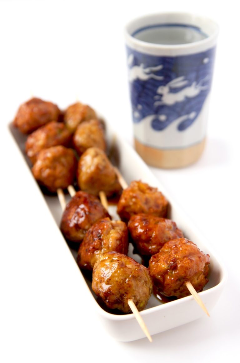 Boulettes de poulet yakitori