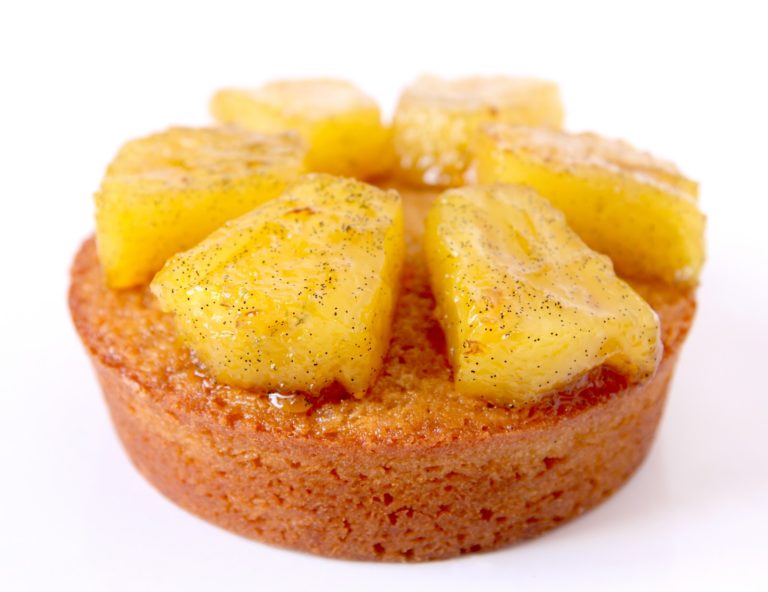 Gateau coco ananas caramelise