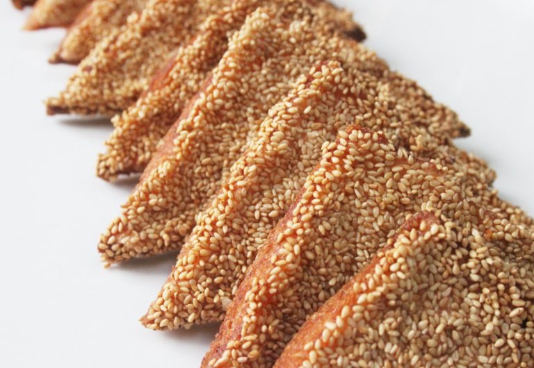 Toasts frits aux crevettes