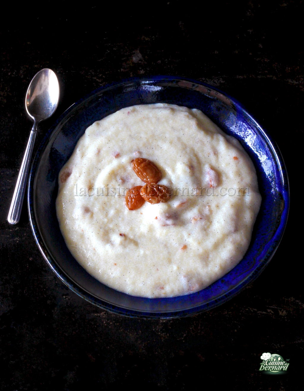 Semolina with milk and rum raisins | La Cuisine de Bernard